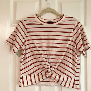 Forever 21 Cropped Knot Tee